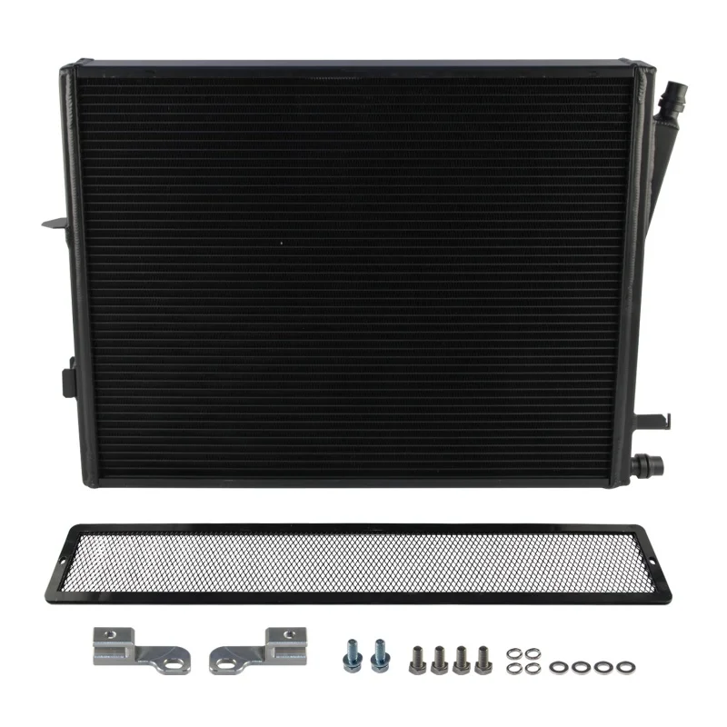 

Серебристый/черный алюминиевый высокопроизводительный теплообменник, охладитель, переднее крепление для двигателя B58 Toyota Supra A90/A91 2019 + BMW G-Series