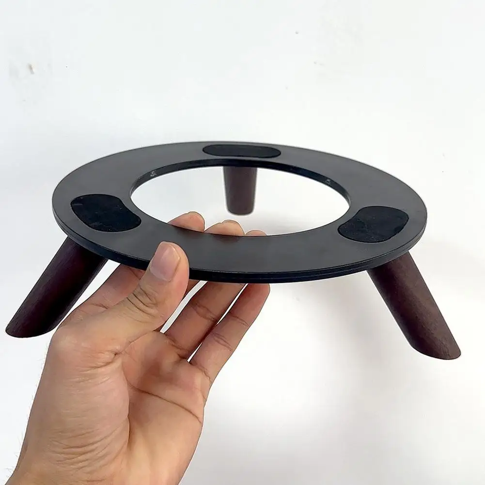 Per Harman Kardon Base in legno massello Supporto audio ammortizzante da tavolo in legno massello antiscivolo addensato per Harman Kardon Aura Studio