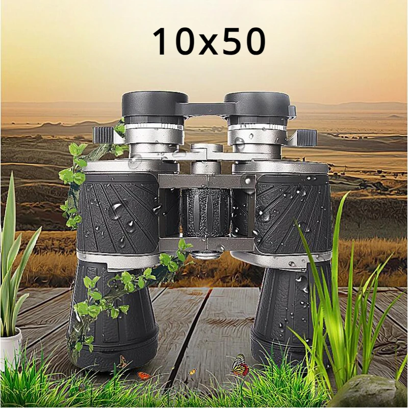 

10x50 Binoculars Powerful Military Lll Night Vision Telescope Professional Waterproof Bak4 Len for Hunting Bird Watching