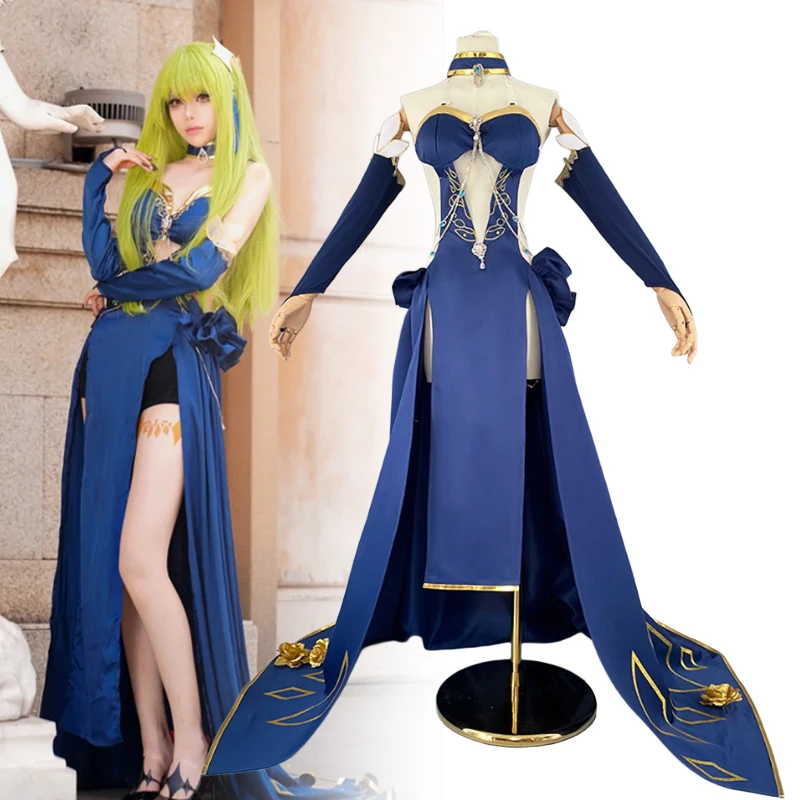 Anime CODE GEASS Lelouch of the Rebellion CC Cosplay Kostüm Damen Sexy Kleid Uniform Maskerade Outfit Halloween Kleidung