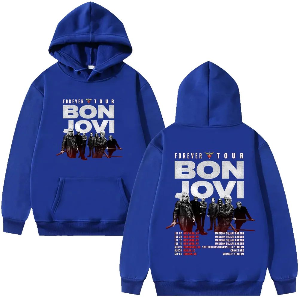 Bon Jovi Band Hoodies Bon Jovi Forever Tour Graphic Clothes Unisex