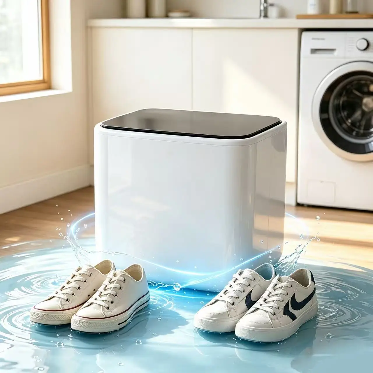 Lightweight Portable Shoe Washing Machine Yanace Automatic Deep Clean Multi‑Purpose Shoe Washer for Dormitory & Travel