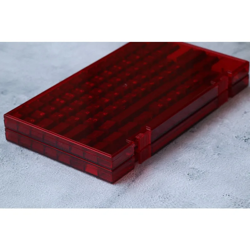 

PC Keycap Storage Case Transparent Storage Box Custom Personalized Keycap Dust Box Display Desktop Decoration Accessories Gift