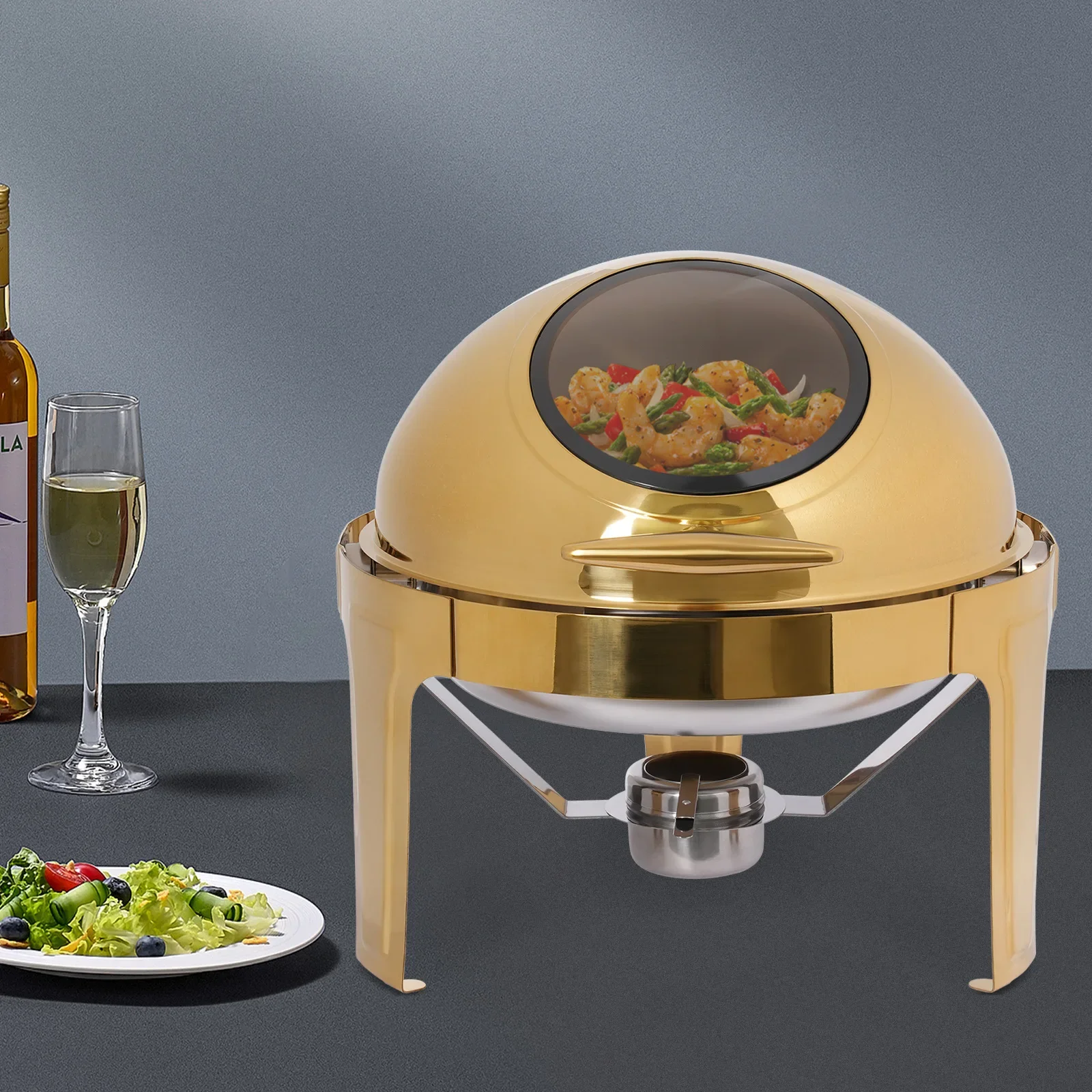 Round Dual Compartm…