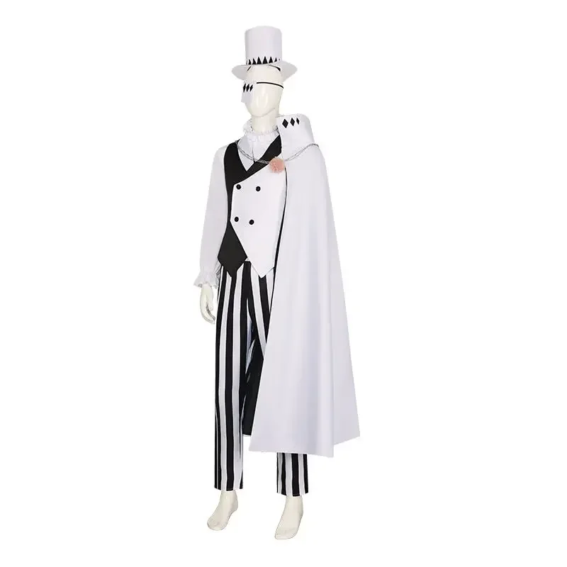 

Anime Bungo Stray Dogs Nikorai Cosplay Costume Uniform Cloak Full Set Halloween Carnival Outfits for Men Adults Daily Suits