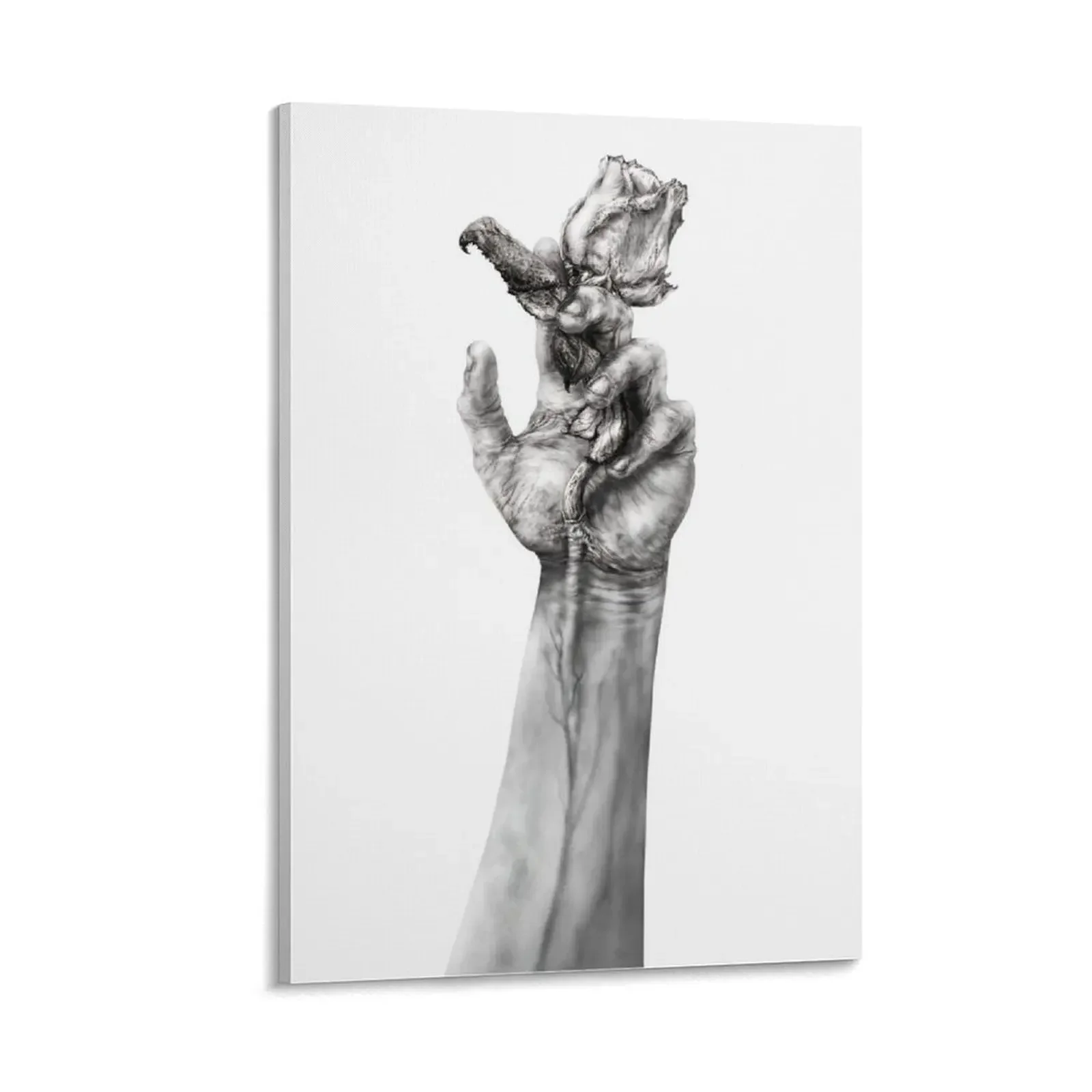 

Vein In Bloom Surreal Rose Flower Art Poster Canvas Print Canvas Painting paintings wall decor Paintings Decoration