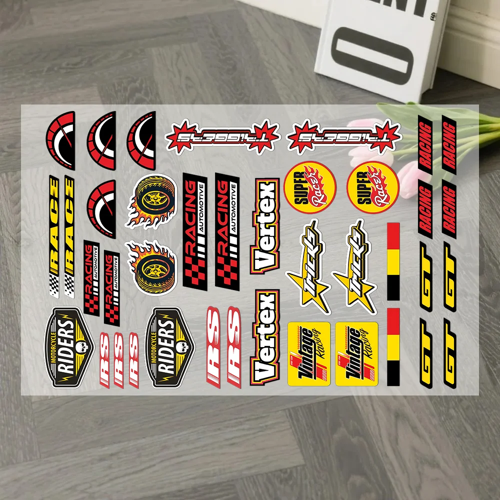 

Набор наклеек для мотоцикла: высококачественные печатные и вырезанные стикеры для персонального бомбочного комплекта