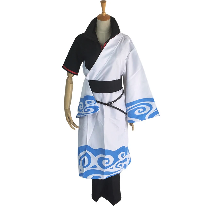 Anime Cosplay Costumes Sakata Gintoki Cosplay Costume Kimono Halloween Carnival Party Silver Soul Cosplay Costume Wigs