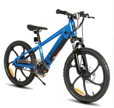 

20Inch EU Warehouse Suspension Fork 350W 32 V5.2AH Electric Mountain Bike Carbon Steel Frame Disc Brake Bicycle for Kids