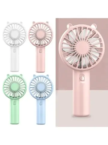 Portable Handheld Fan Small Cooling Fan USB Rechargeable Eyelash Eyelash Mute Cooler Handheld Fan Mini USB Rechargeable Desk