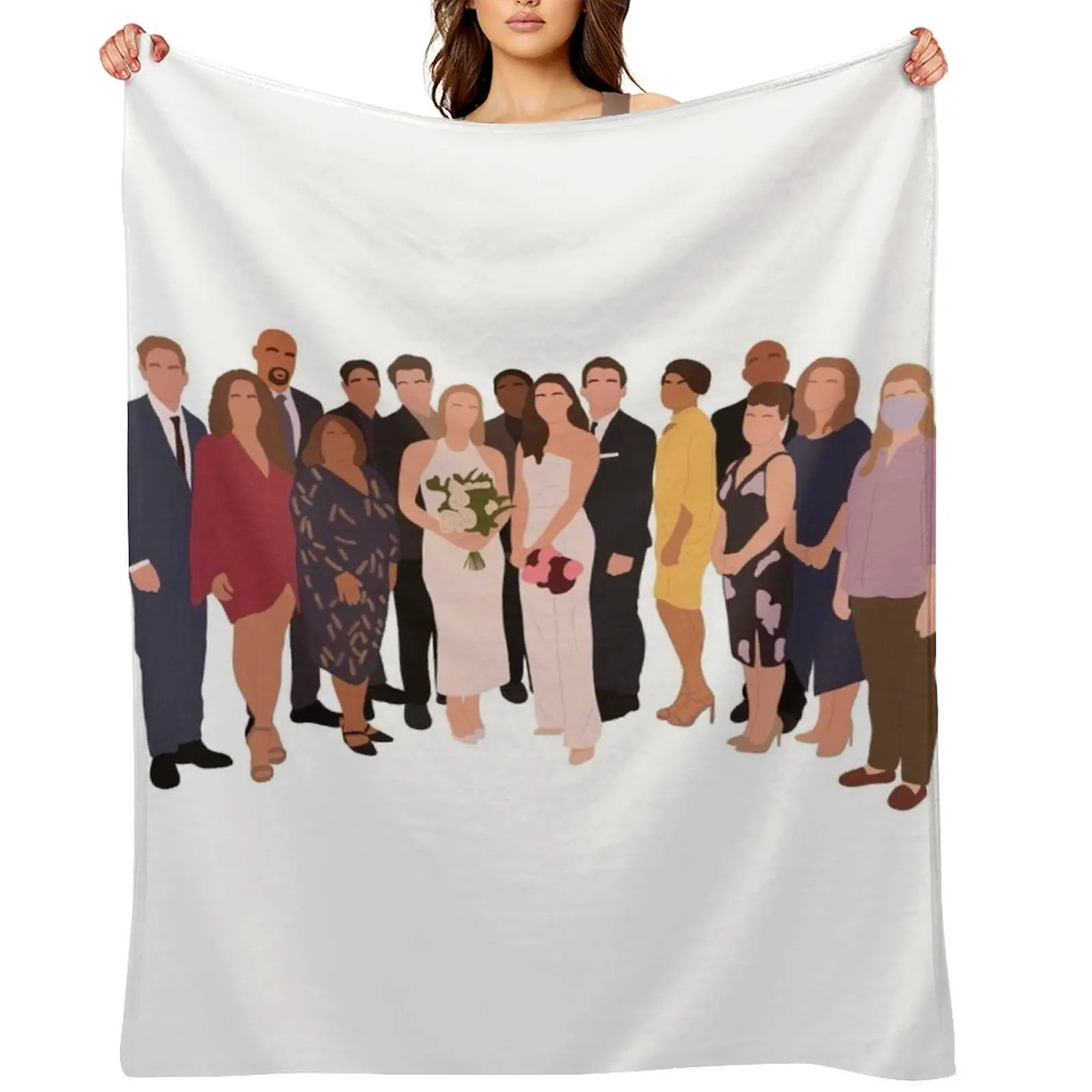 

station 19,, 4x16 Throw Blanket Flannel Fabric Stuffeds Bed Large Blankets