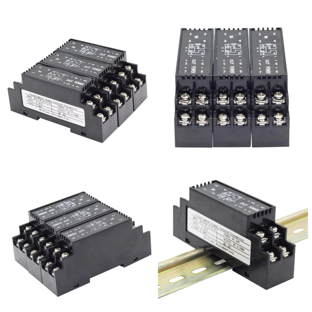 

Potentiometer Signal Transmitter 0-1K 0-5K 0-10K Ohm Input 4-20mA Output