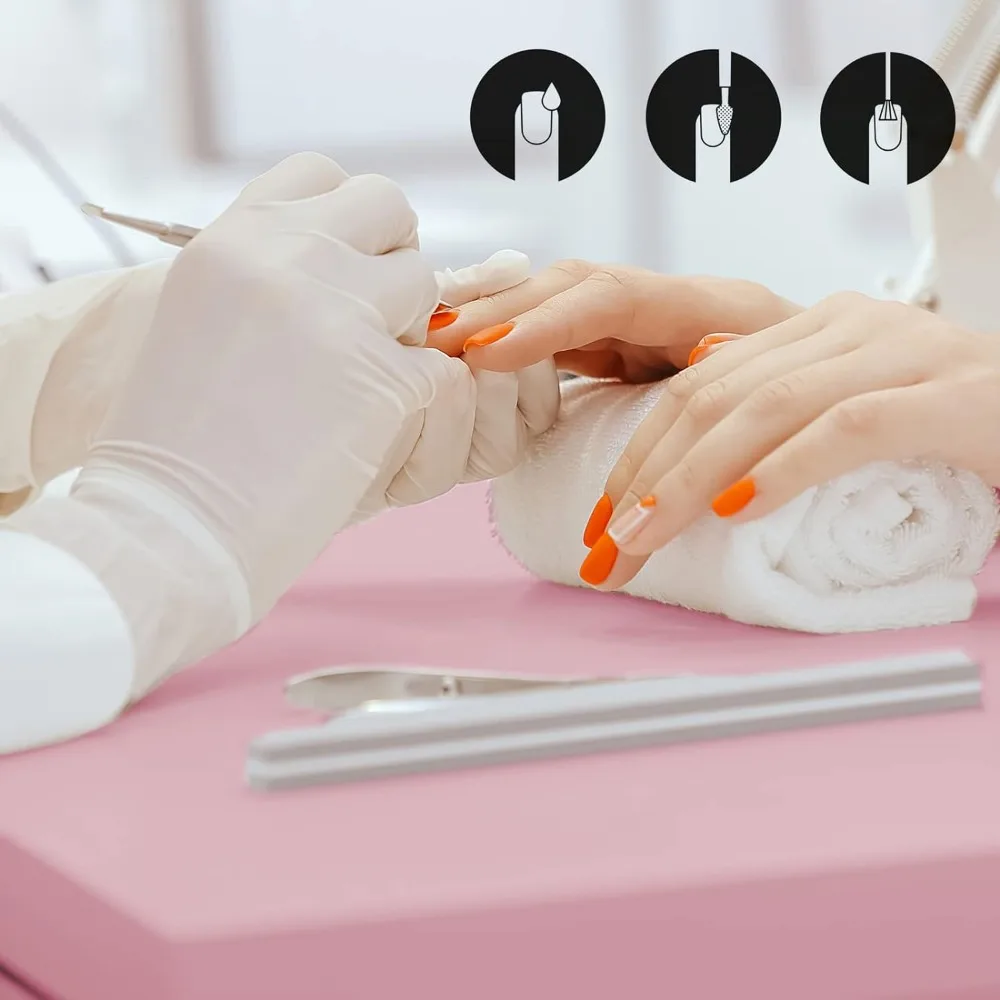 Manicure Nail Desk, resistente a acetona, salão de madeira, spa, prego estação de mesa com gabinete, rodas controláveis, cliente Wrist Pad