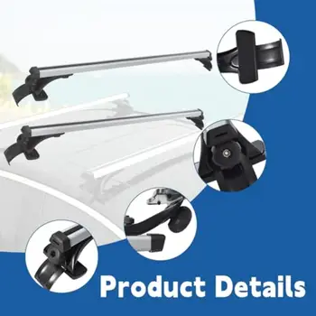 48palcový univerzální střešní nosič zavazadel s příčnou tyčí na střechu auta se 3 druhy svorek pro snadnou instalaci a bezpečnou přepravu 10 nejlepší prodej univerzální svorka na střešní nosič - №10