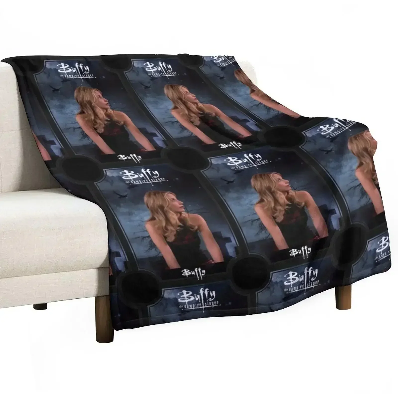 BUFFY Throw Blanket Furrys Picnic Hairys valentine gift ideas Blankets