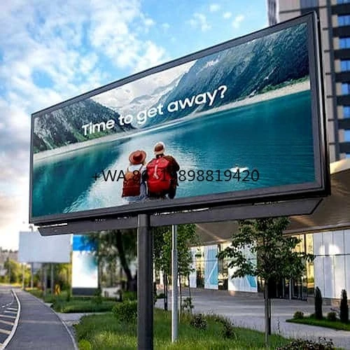 شاشة إعلانات Led خارجية P6 P8 P10 لوحة إعلانات عالية التحديث شاشة ملونة كاملة أفضل سعر لوحة تسجيل لافتات رقمية خارجية
