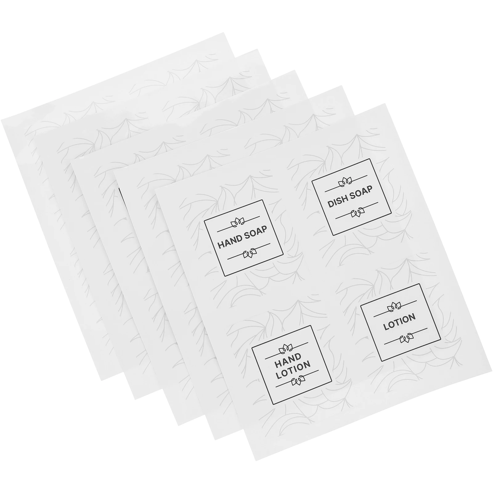

Waterproof Label Labels For Bathroom Bottle Soap Containers Pvc Self-adhesive Sub-bottle Stickers
