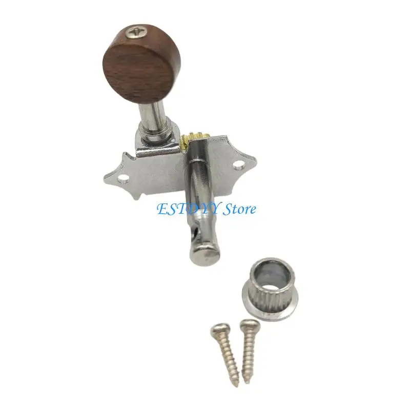 

G6DE Ukulele String Tuning Pegs Replacement Machine Head Tuners with Mounting Screws for Ukulele 4 String Guitars Enduring