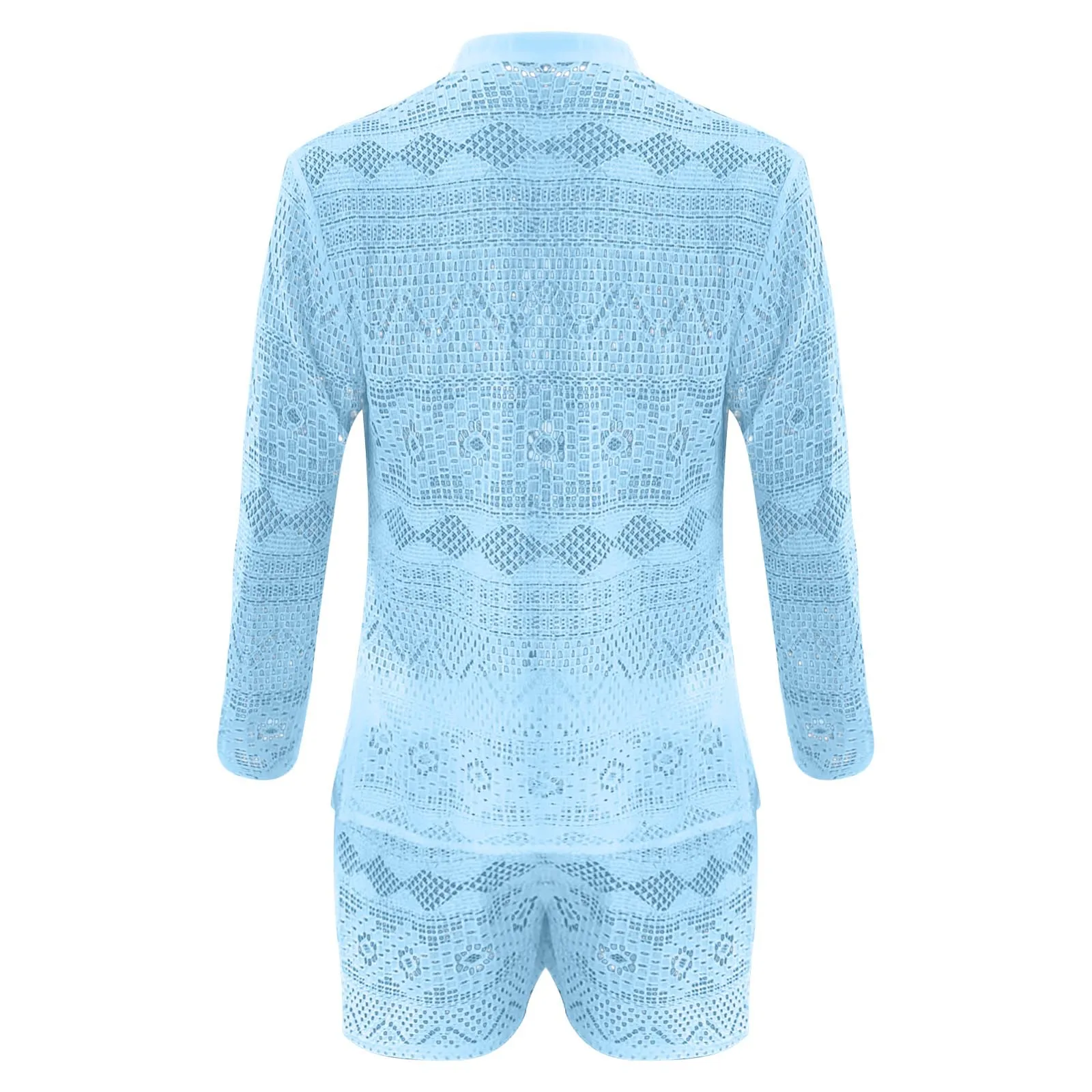 Hohle Männer Anzug Sommer Mode Set