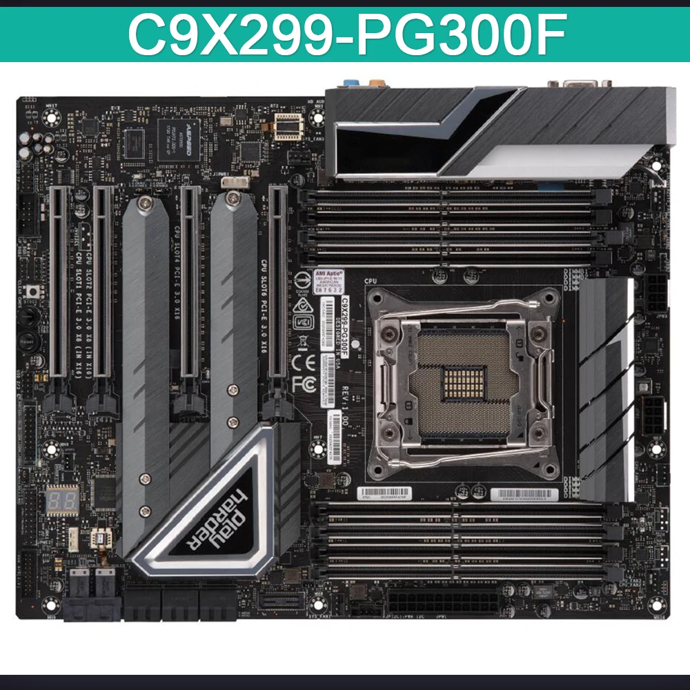 

C9X299-PG300F для серверной рабочей станции Supermicro, материнская плата i7 i9, процессор серии X LGA-2066 DDR4-2933 МГц PCI-E3.0 M.2 U.2