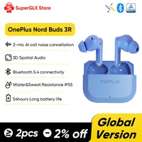 Audífonos Bluetooth OnePlus Nord Buds 3R Originales, Audio 3D OnePlus, Baja Latencia de 47ms, Controladores Titanizados de 12.4mm, IP55, Bluetooth 5.4