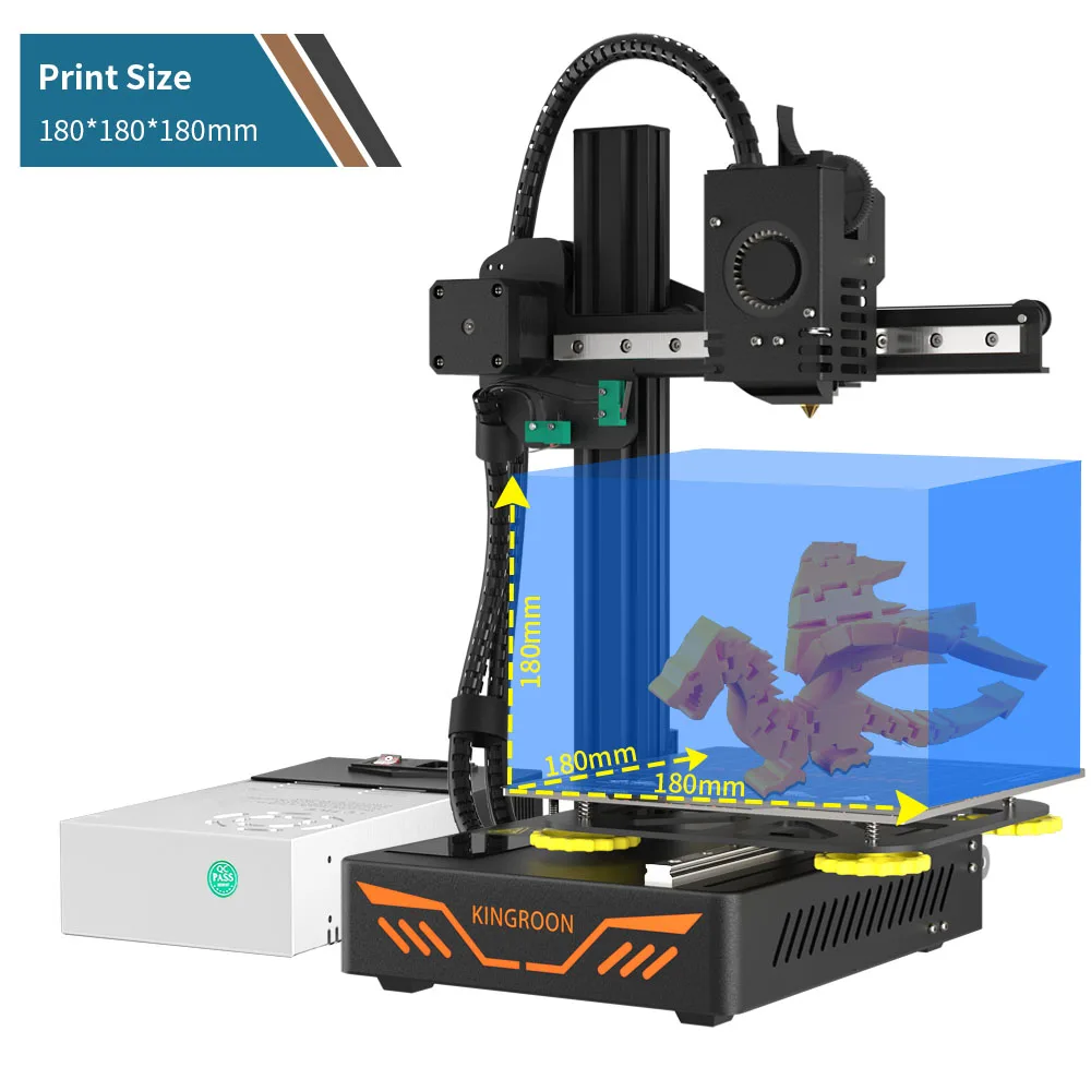 Kingroon Kp3s 3d Printer 180*180*180mm DIY 3d Printing Machine Imprimante 3d For Different Use