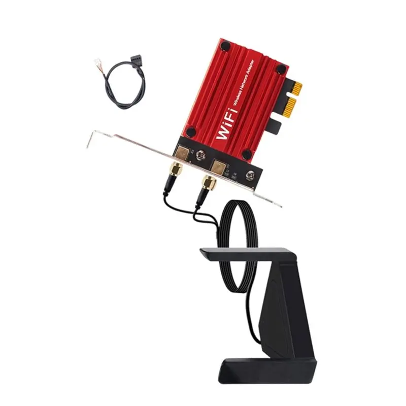 【Price Drop !!】AC8265 Wireless PCI-E Network Adapter Card Dual Band 2.4G/5Ghz 1200Mbps Bluetooth 4.2 For Desktop PC For Windows