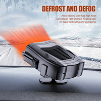 12V Electric Cooling Heating Fan Demister Defroster 150W Space Heater 360 Degree Rotation Car Heating Fan Automobile Accessories