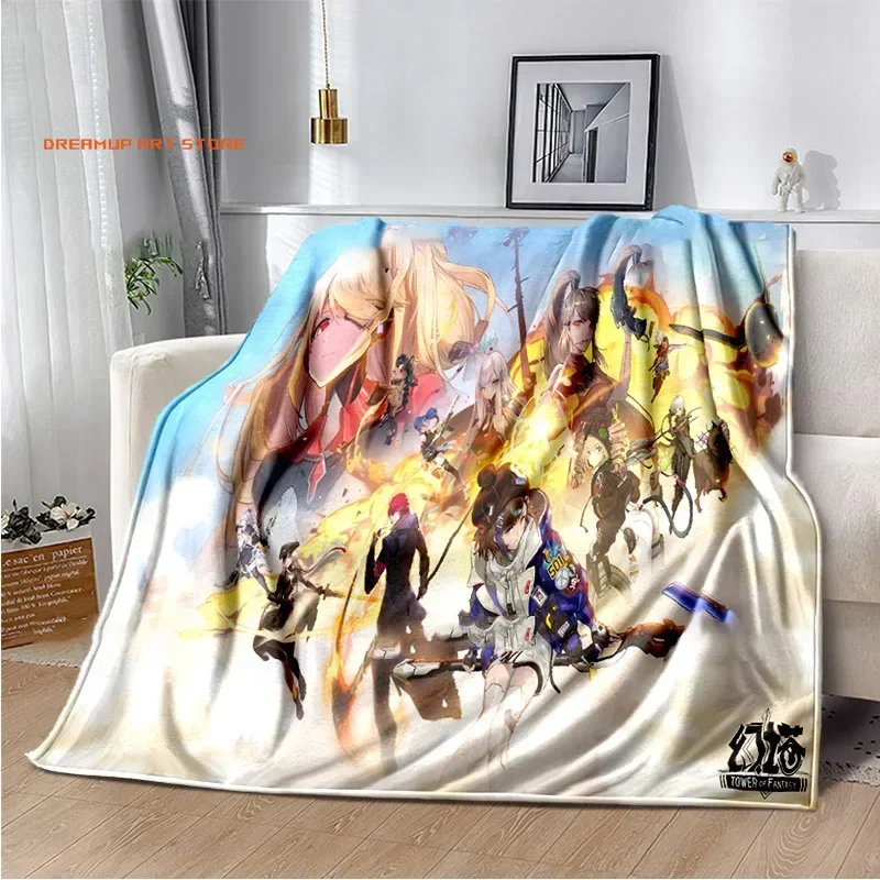 2026 Tower Of Fantasy Game Blanket Flannel All Season Quilt Anime Breathable Warm Throw Blankets For Bedding Travel Bedding Gift