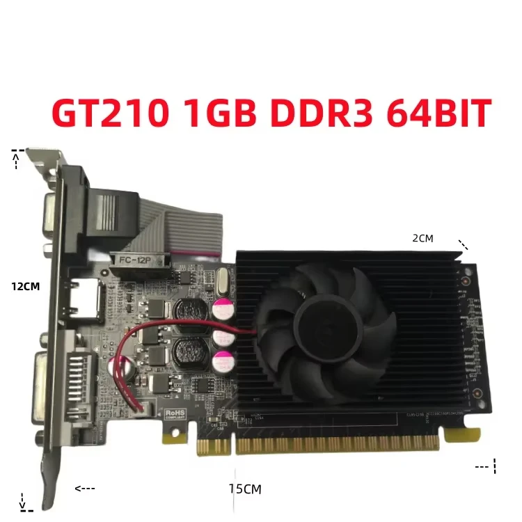 Independent desktop computer graphics card GT210 1GB DDR3 small chassis high definition office machine