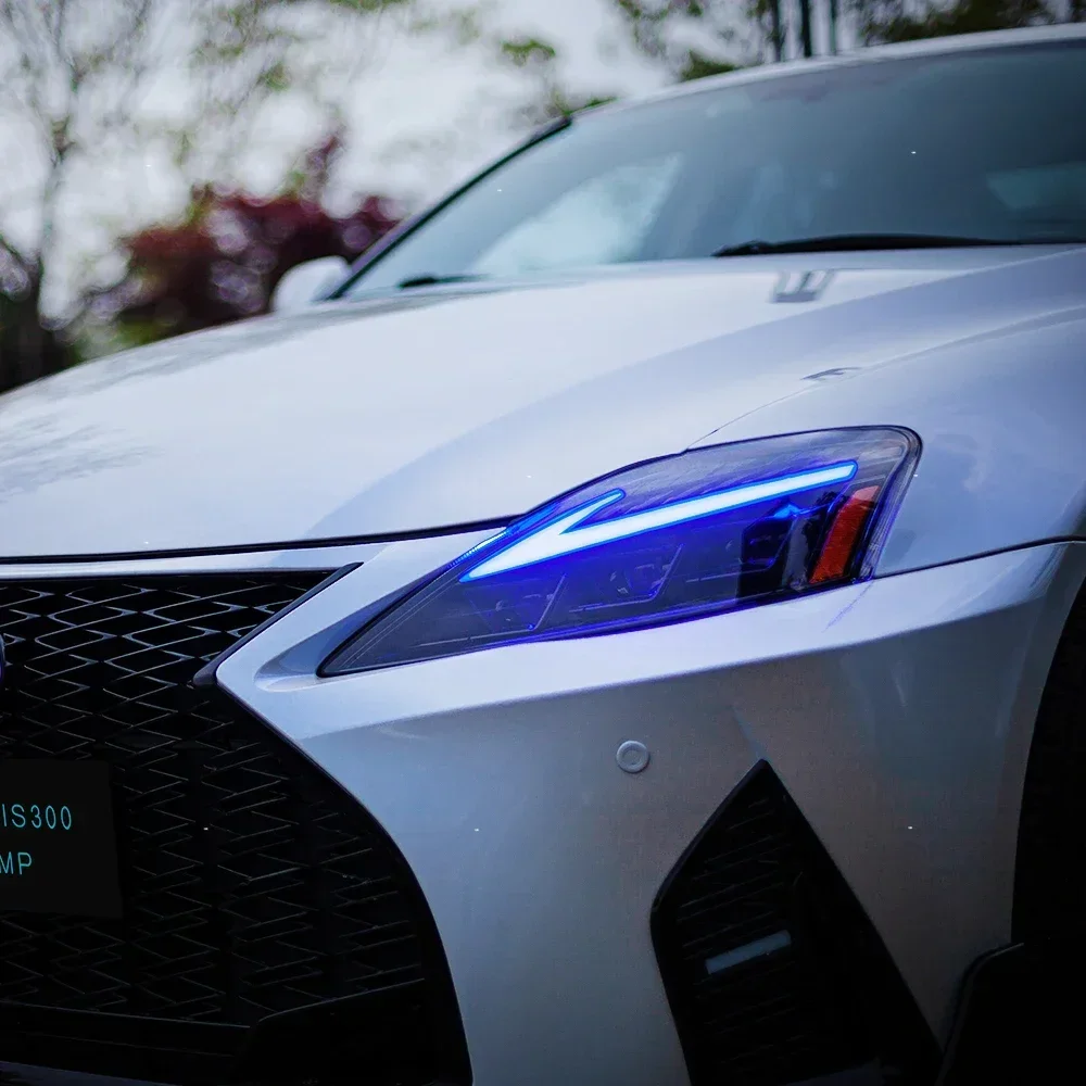 

For Lexus IS200 IS220 IS250 IS250C IS300H 2006-2012 Car Front Lamp Three Projector Lens Accessories LED Auto Headlight Assembly