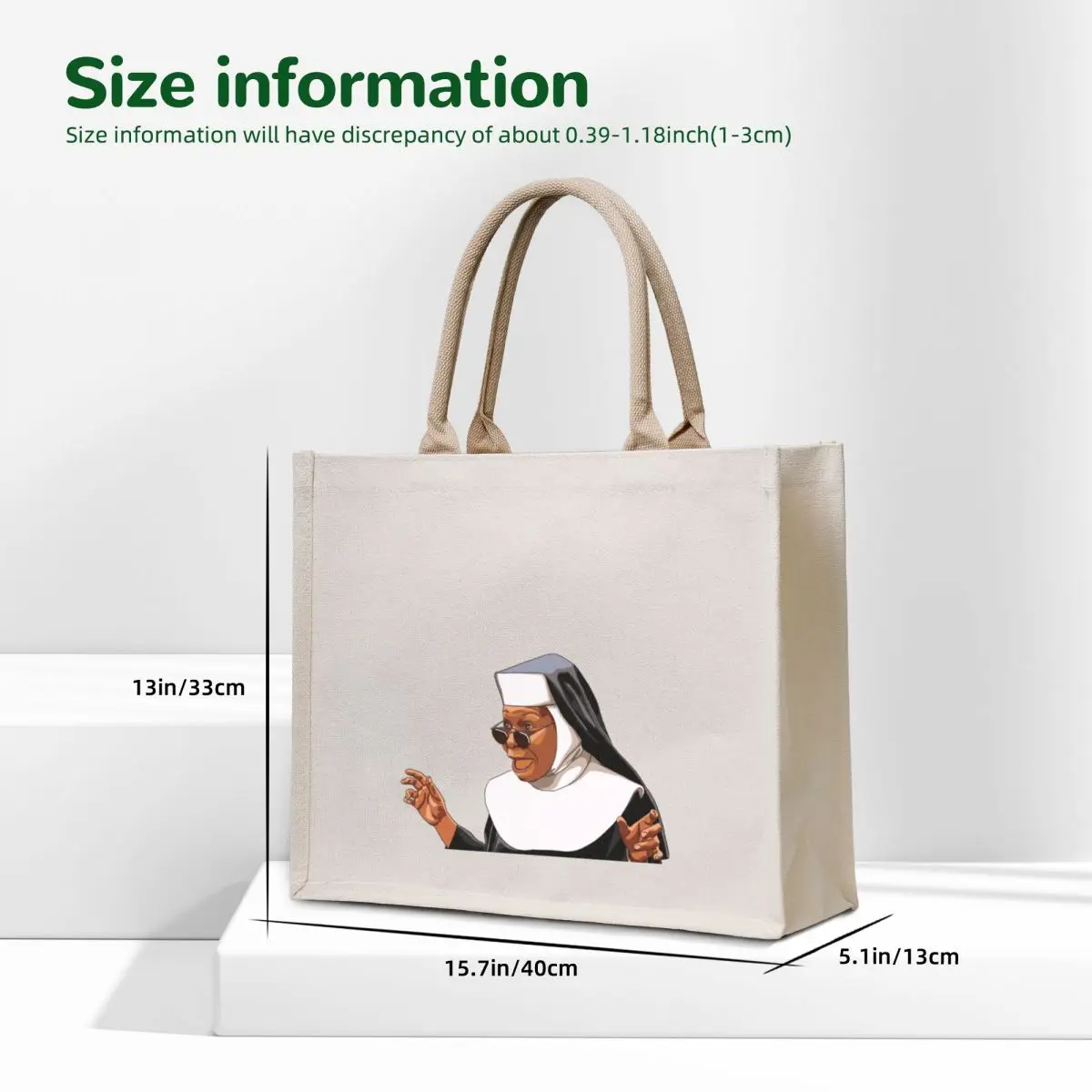 Whoopee Sister Tote Bag large tote bag Women's shopper bag cloth woman