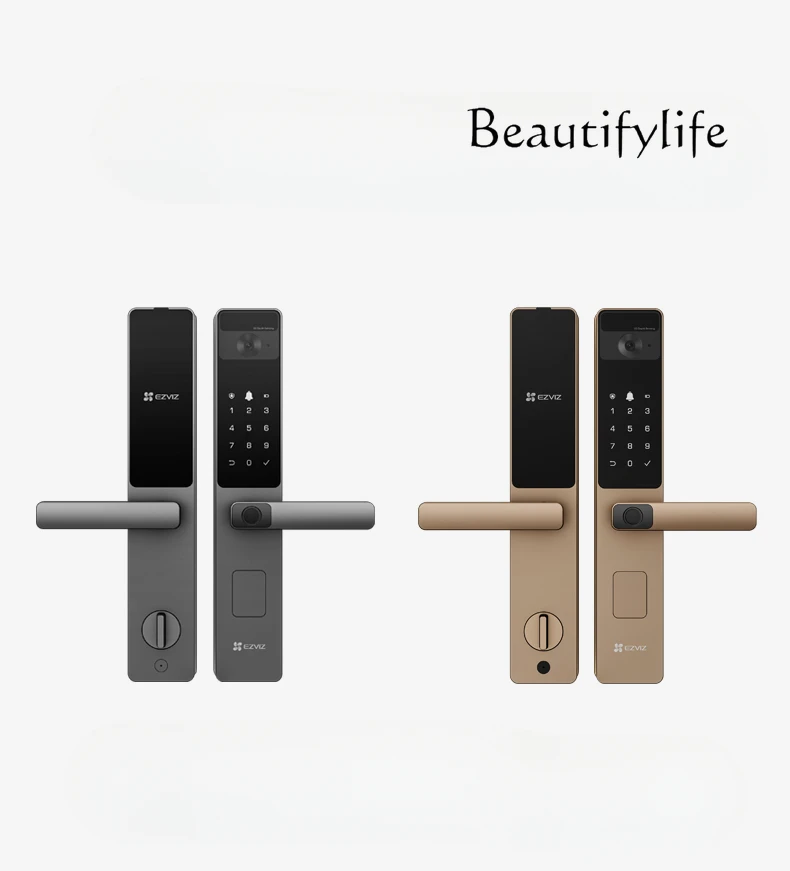 

Fingerprint Face Lock with One Grip Household Anti-Theft Door Lock Password Smart Video Electronic Lock