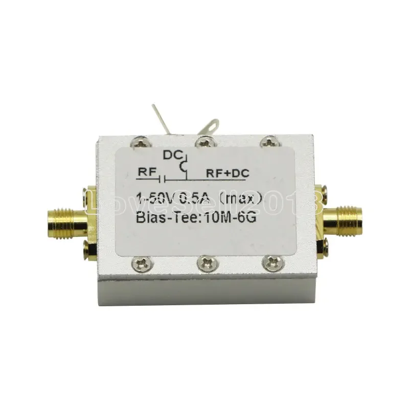 10MHz-6GHz RF Bias Tee DC Blocks for HAM Radio RTL SDR LNA Low Noise Amplifier with Shell NEW