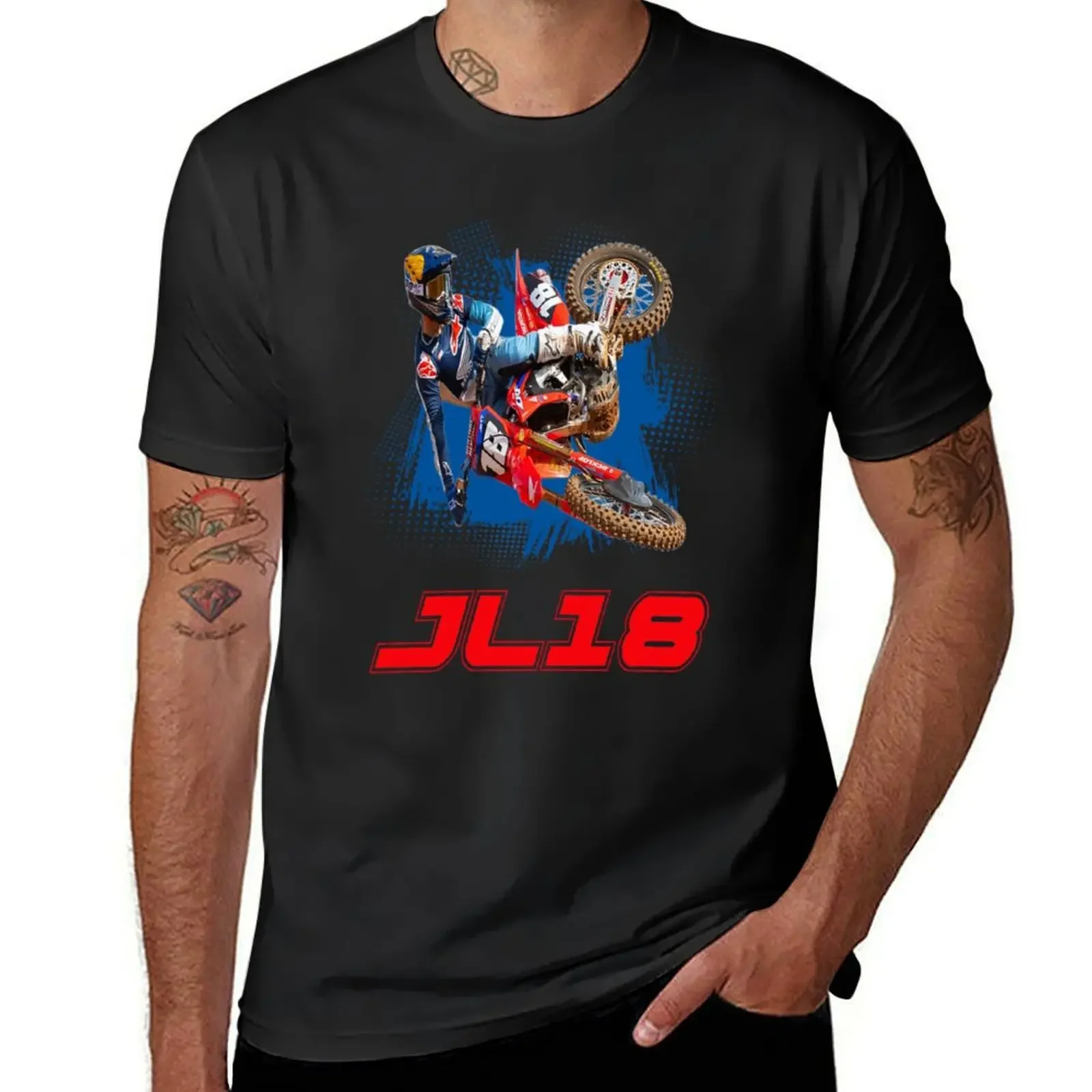 Jett JL18 Lawrence motocross legend Dirt bike Champion 18 Gift Design 2021 2022 T-Shirt anime tshirt Short sleeve tee men