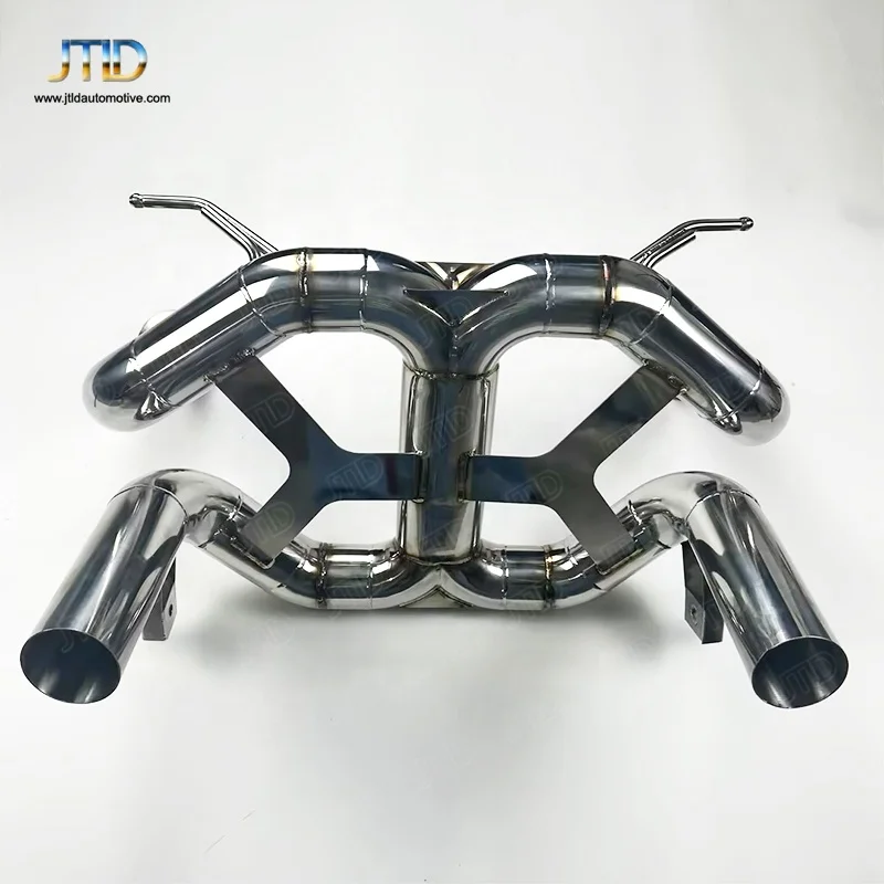 High Quality Stainless Steel Exhaust System for  SVJ Aventador  Polished Surface
