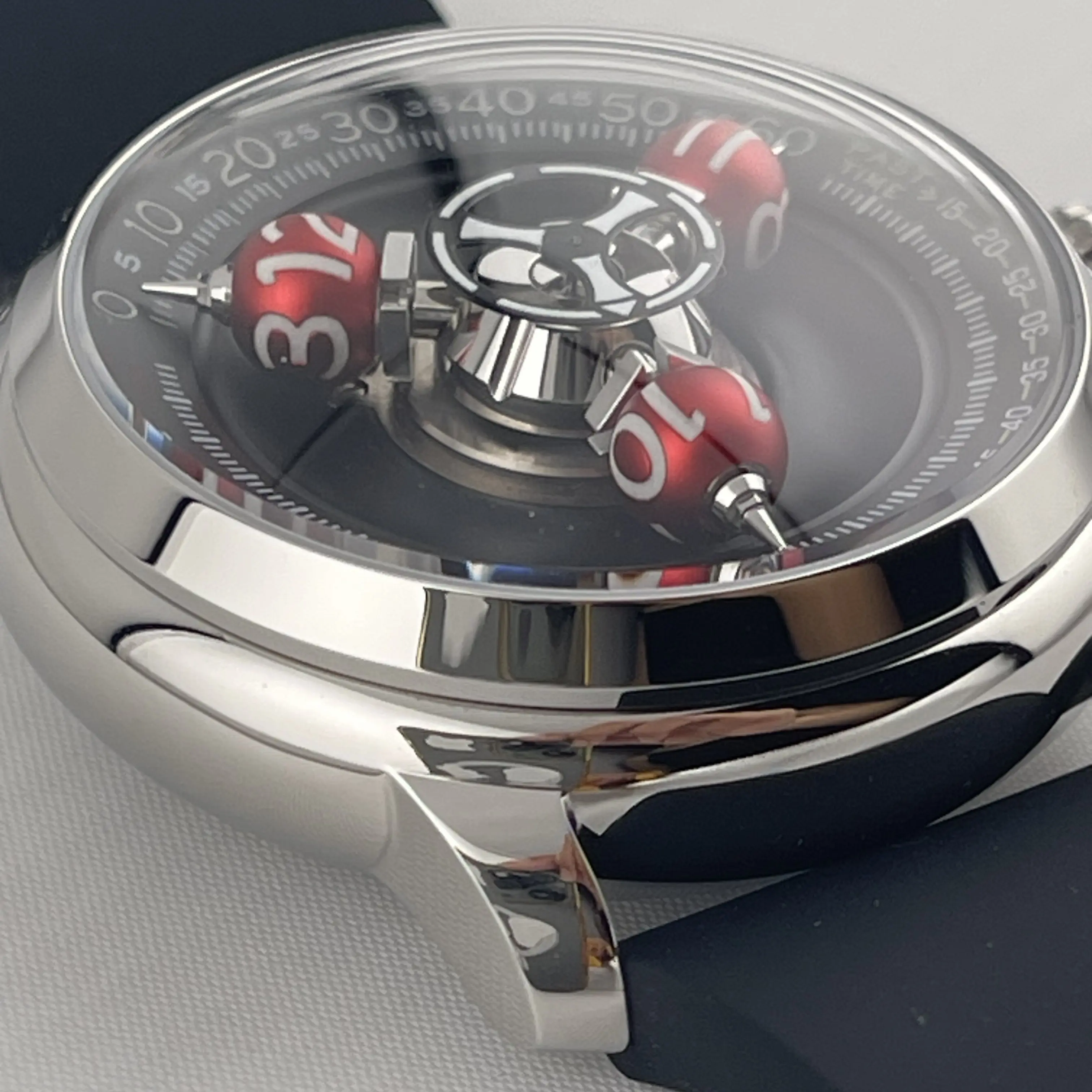 STRUC Time Shuttle Spherical Star Wheel Automatic Mechanical Watch | Monochrome Scale | Super Luminous
