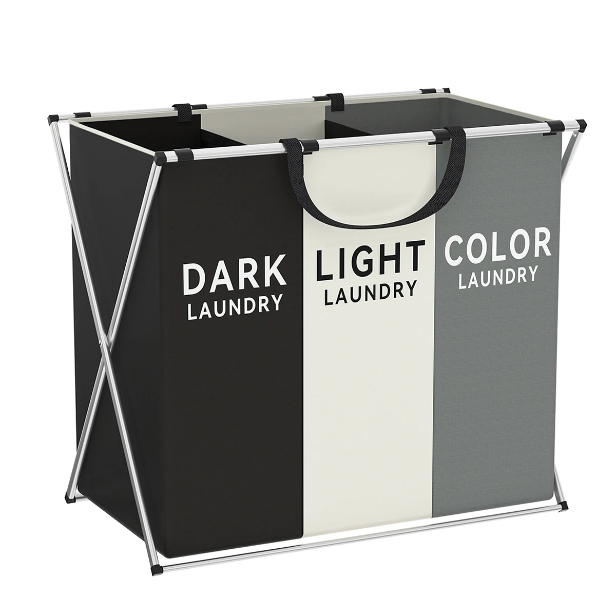 Large Laundry Hamper 3 Sections Divided 10