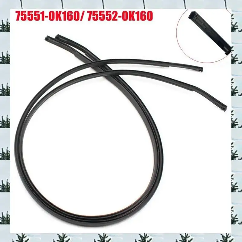 

ABLG 75551-0K160 75552-0K160 для Toyota Hilux, 1 пара, двойная кабина, капельная отделка на крышу автомобиля, уплотнительные полоски, запасные части