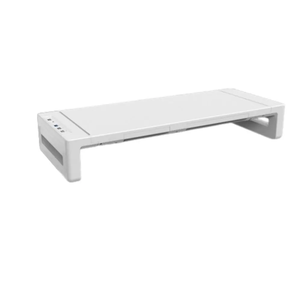 

RGB Lights Monitor Stand Riser with USB Foldable USB 3.0 & 2.0 Hub Laptop Holder Phone Holder Adjustable Length