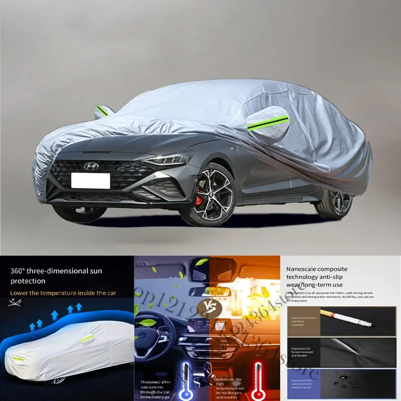 

For Hyundai La fiesta fit Outdoor Protection Full Car Covers Snow Cover Sunshade Waterproof Dustproof Exterior Car cover