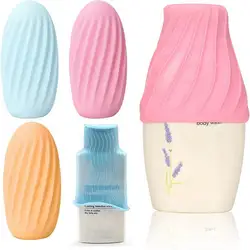 Leak Proof Cover Silicone Cosmetic Leakproof Sleeve Toiletries Container Cover Shampoo Conditioner Bottle Anti-leak Cover