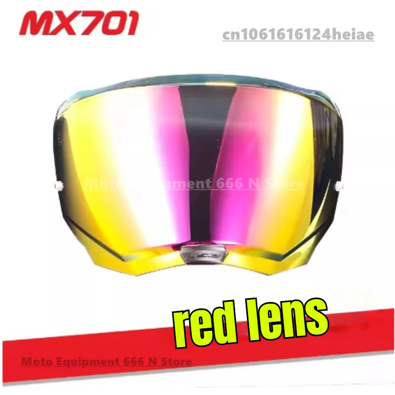 Original LS2 MX701 Motorcycle Helmet Color Gradient Electroplated Film High-definition Anti-fog Smart Color-changing Lens