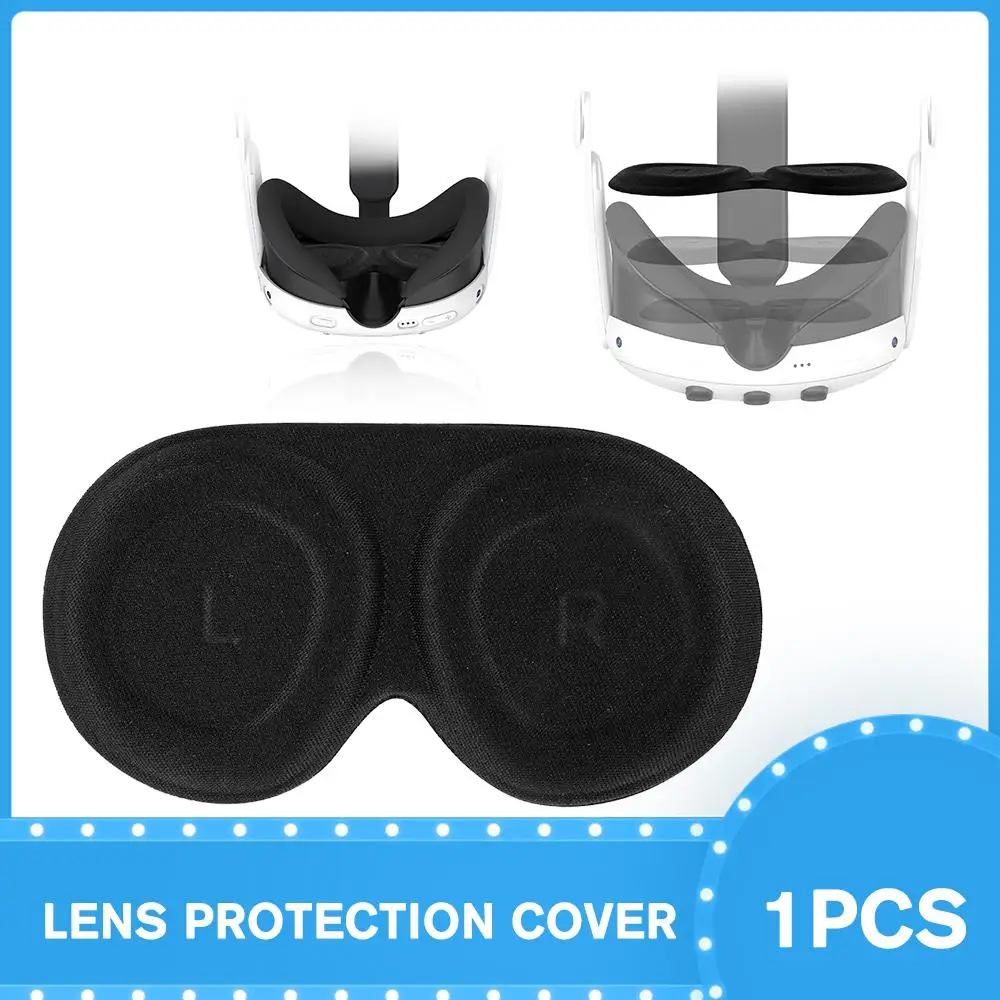 Cubierta protectora de lente para Meta 3 VR, cubierta de protección de lente VR antiarañazos para Meta Oculus Quest 3, almohadilla de repuesto para