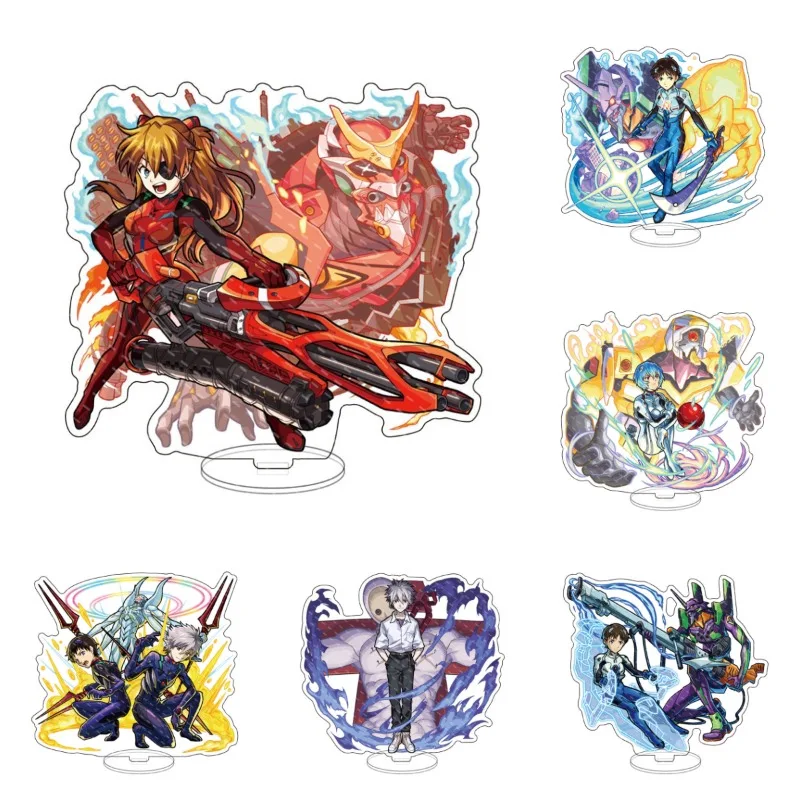 

15CM New Anime Neon Genesis and Evangelions Series Acrylic Stand Cartoon Character Creativity Double-sided Printing Stand Toy