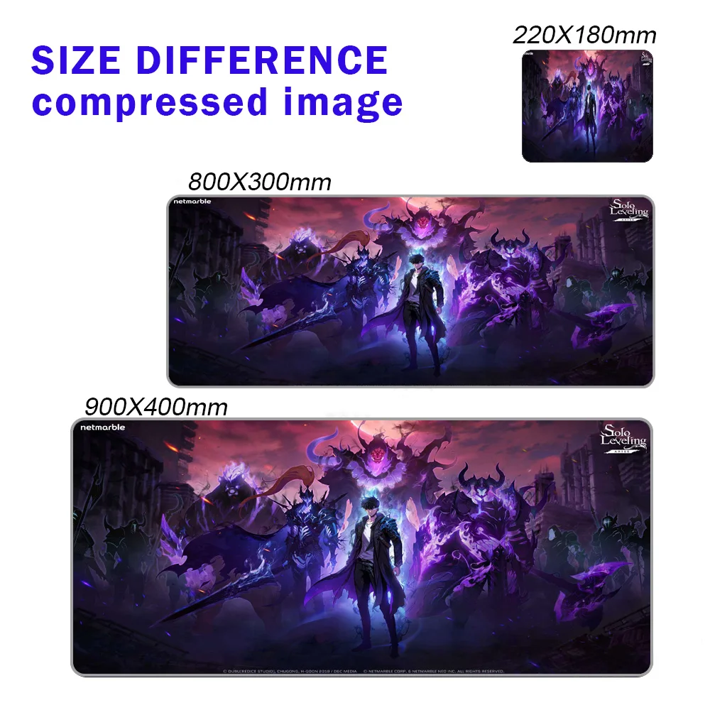 Solo Leveling Mouse Pad Gamer Accessories Mousepad Xxl Computer Keyboard Mat Rubber Carpets Desk Protector 1000x500mm Anime