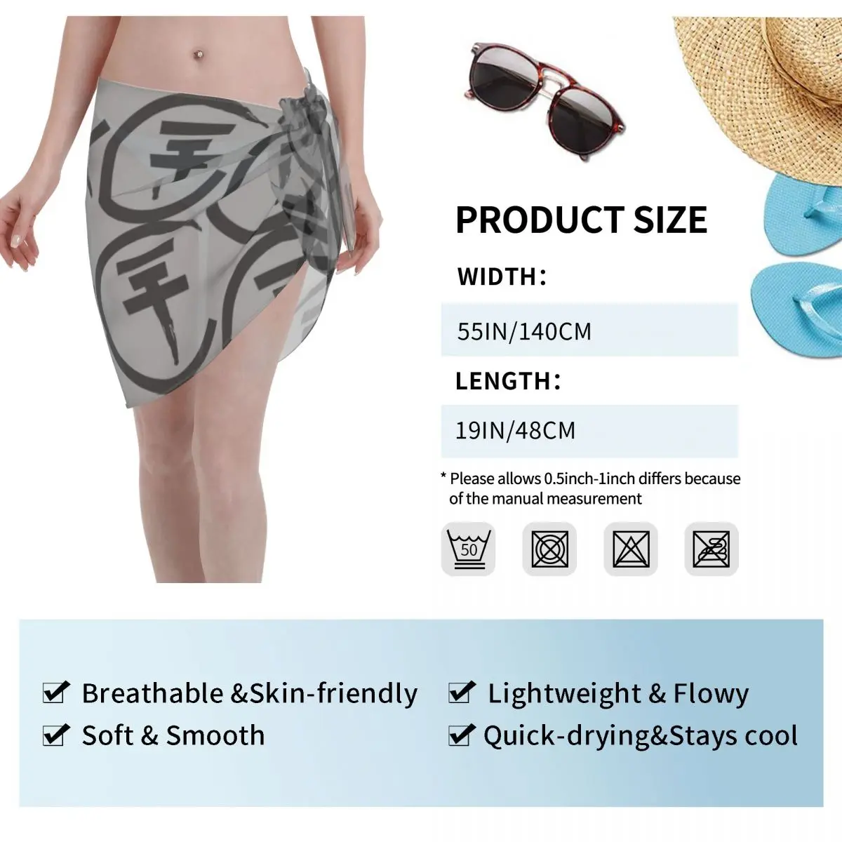 Custom Tokio Hotel Rock Band Bill Kaulitz Beach Bikini Cover Up Wrap SeeThrough Beach Bikini Cover Up กระโปรงสั้นผ้าพันคอชีฟอง