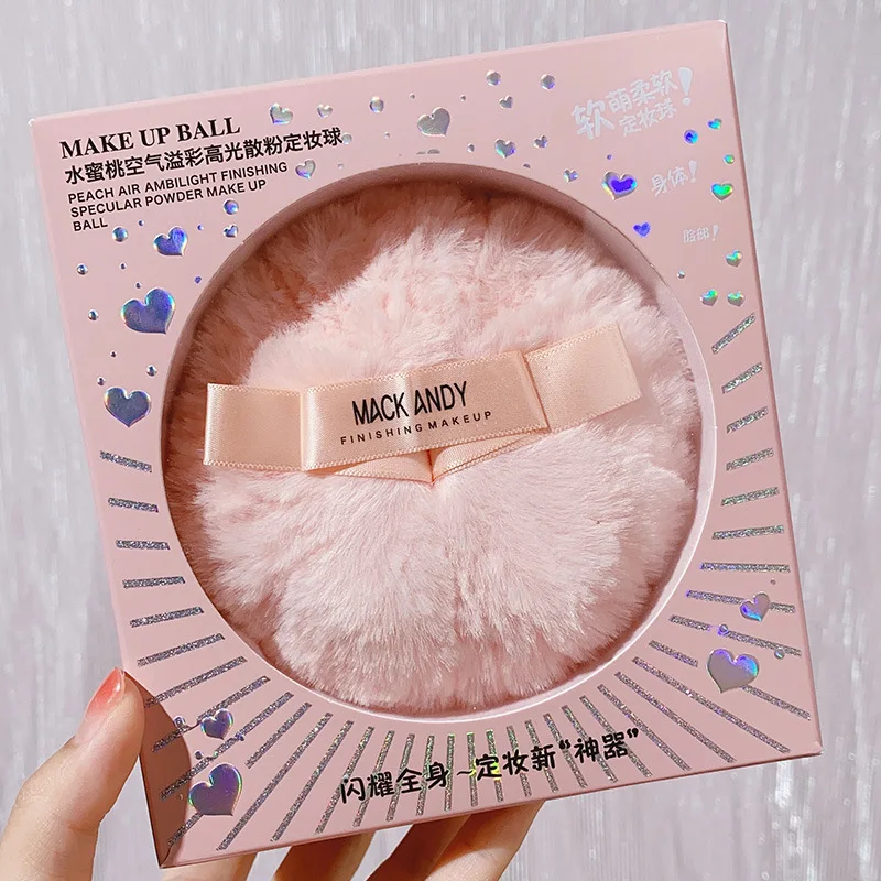 Marco Andy Highlight Ball แฟชั่นสไตล์ลมหลวมพัฟการตั้งค่า Powder Ball Clavicle Glitter Face Body All-In เครื่องสําอางแบบพกพา