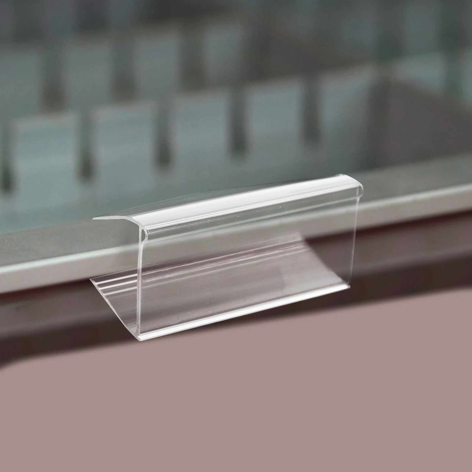 50 Pcs Label Holders PVC Transparent Wire Shelf Clips for Home Office Pantry Library Plastic Tag Storage Bins Prices