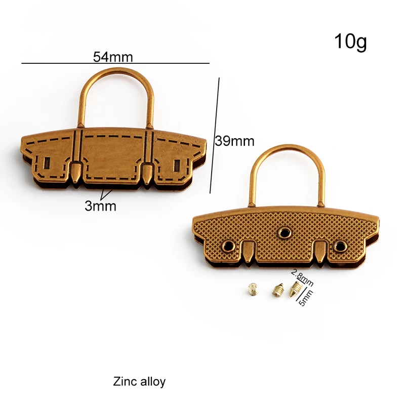5PCS light luxury versatile bag pendant buckle women\'s bag metal shoulder strap pendant small schoolbag decorative buckle